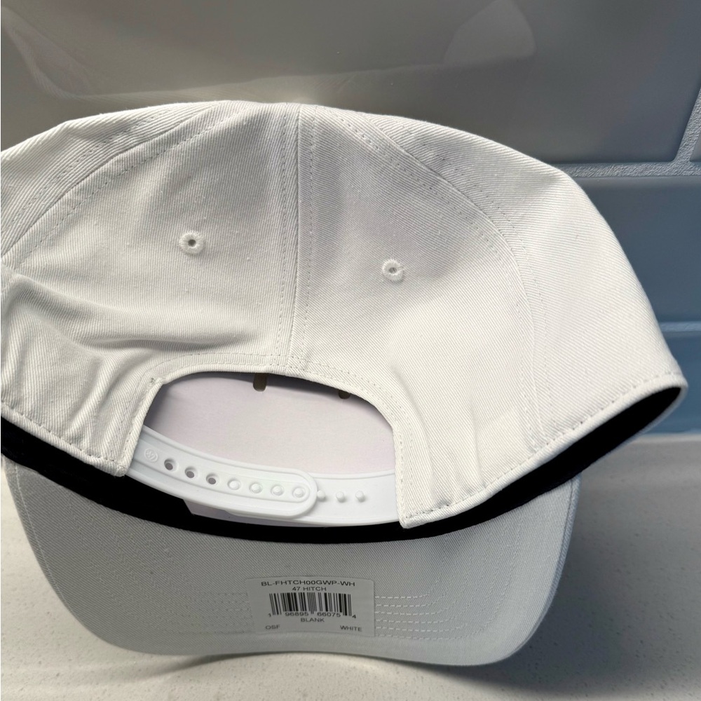 Brand new 47 Brand white blank SnapBack baseball hat - Picture 5 of 5